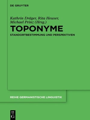 cover image of Toponyme